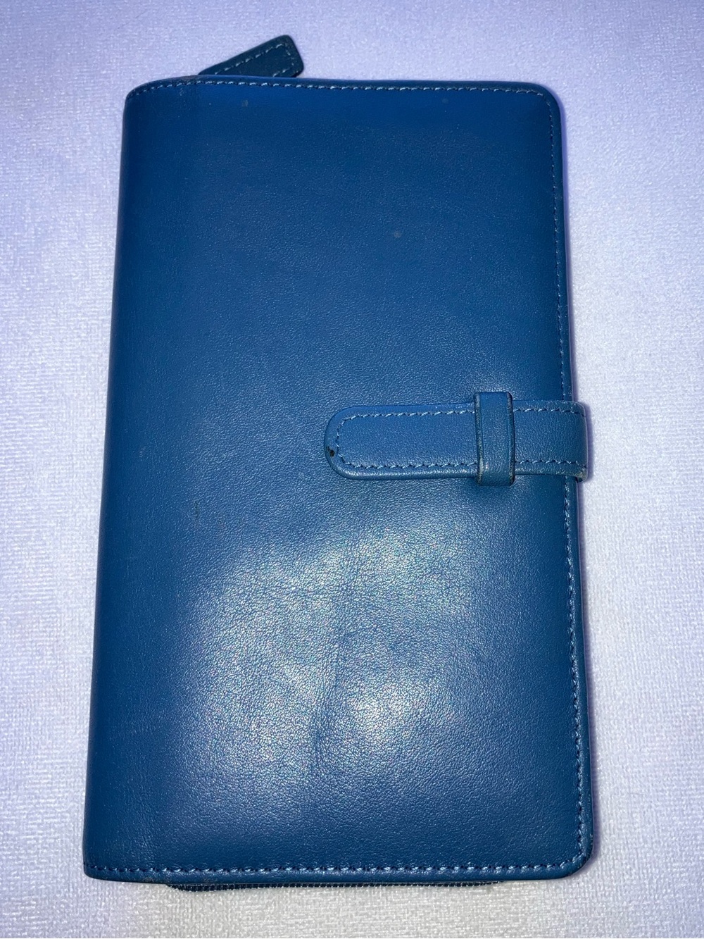 Levenger Wallet Blue leather